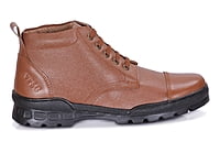 VPSC Pure Leather Ankle Police Boot with Zip Boots For Men  (Model- THAR))