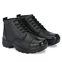 VPSC Pure Leather Ankle Police Boot With Zip Boots For Men (Model- Rockey)