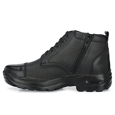 VPSC Pure Leather Ankle Police Boot With Zip Boots For Men (Model- Rockey)