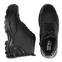VPSC Pure Leather Ankle Police Boot With Zip Boots For Men (Model- Rockey)